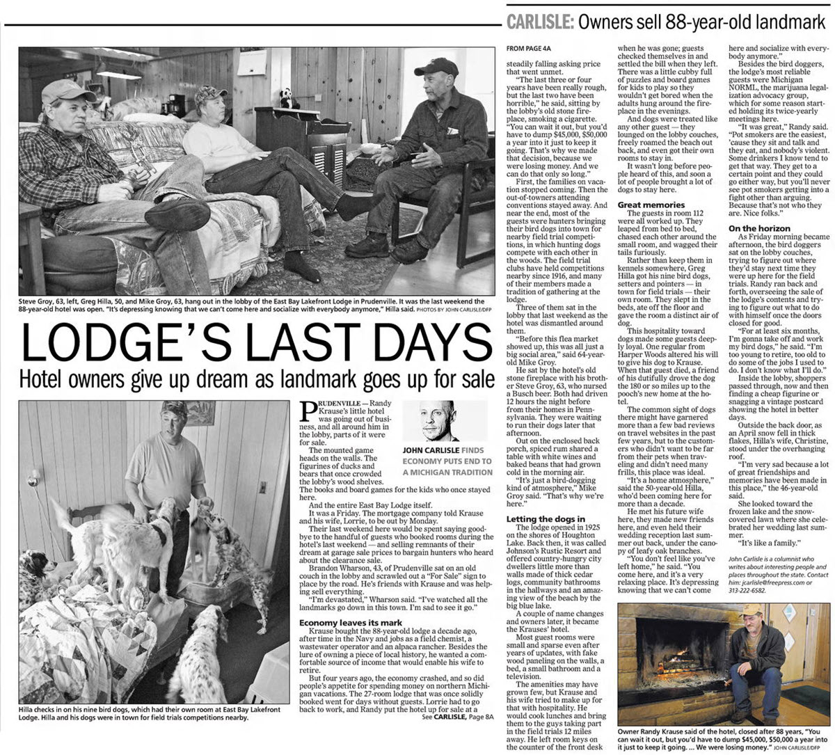 Johnsons Rustic Dance Palace (Johnsons Rustic Resort, Krauses Hotel) - April 21 2013 Article (newer photo)